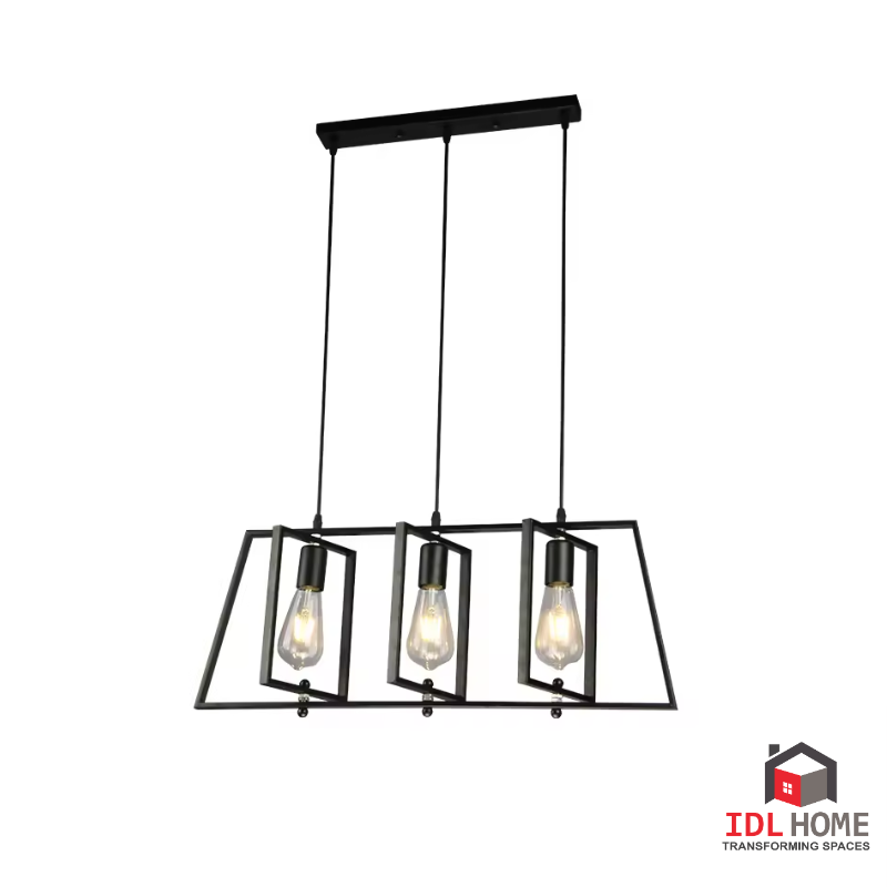 Industrial Vintage Metal Chandelier