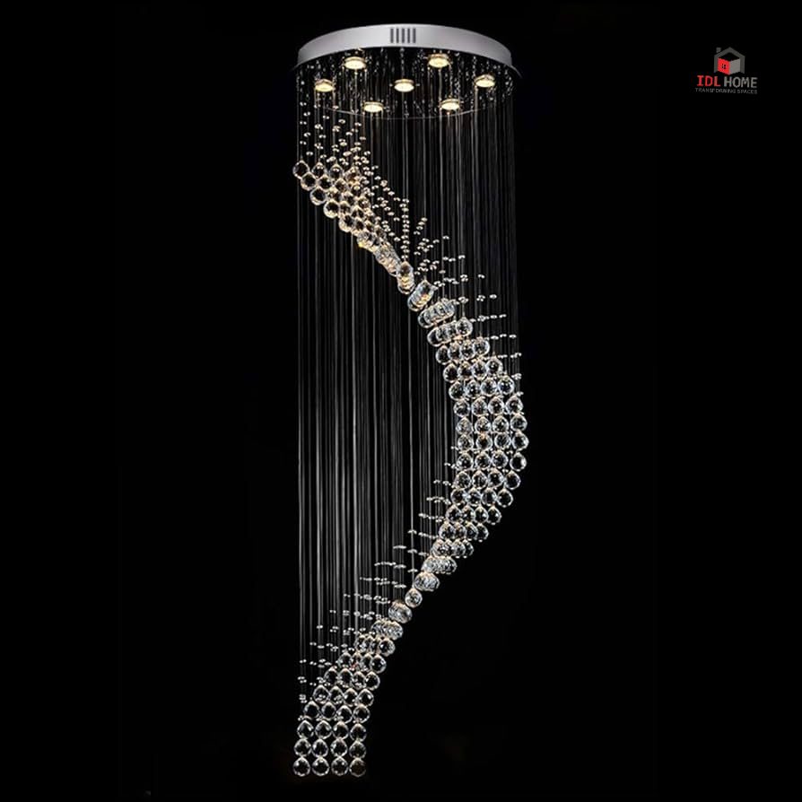 The Alchemy of Cascading Light: The Crystal Waterfall Chandelier